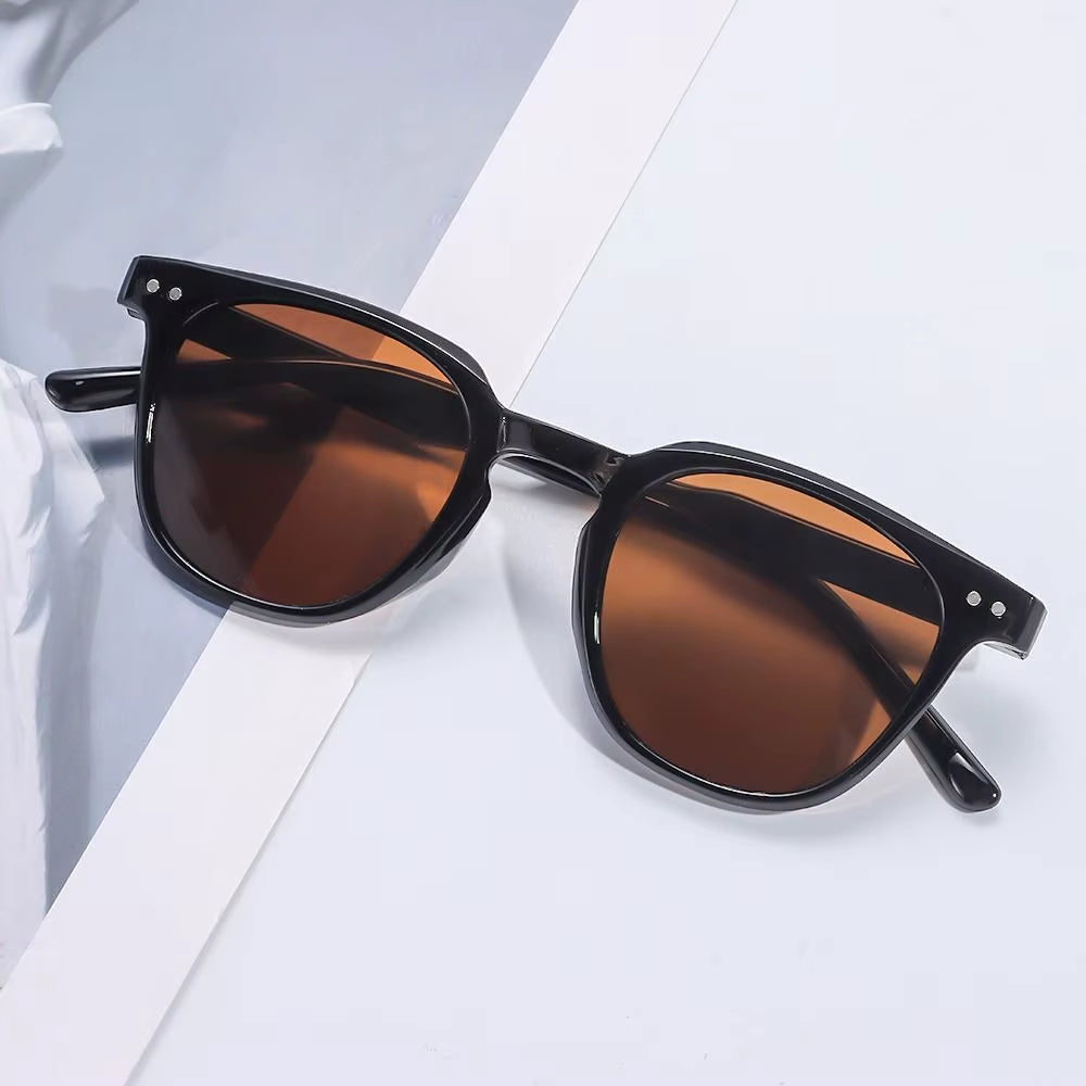 Vintage Square Sunglasses Women'S Fashion Oversized Sunglasses Men Shades Black Sun Glasses UV400 Eyewear